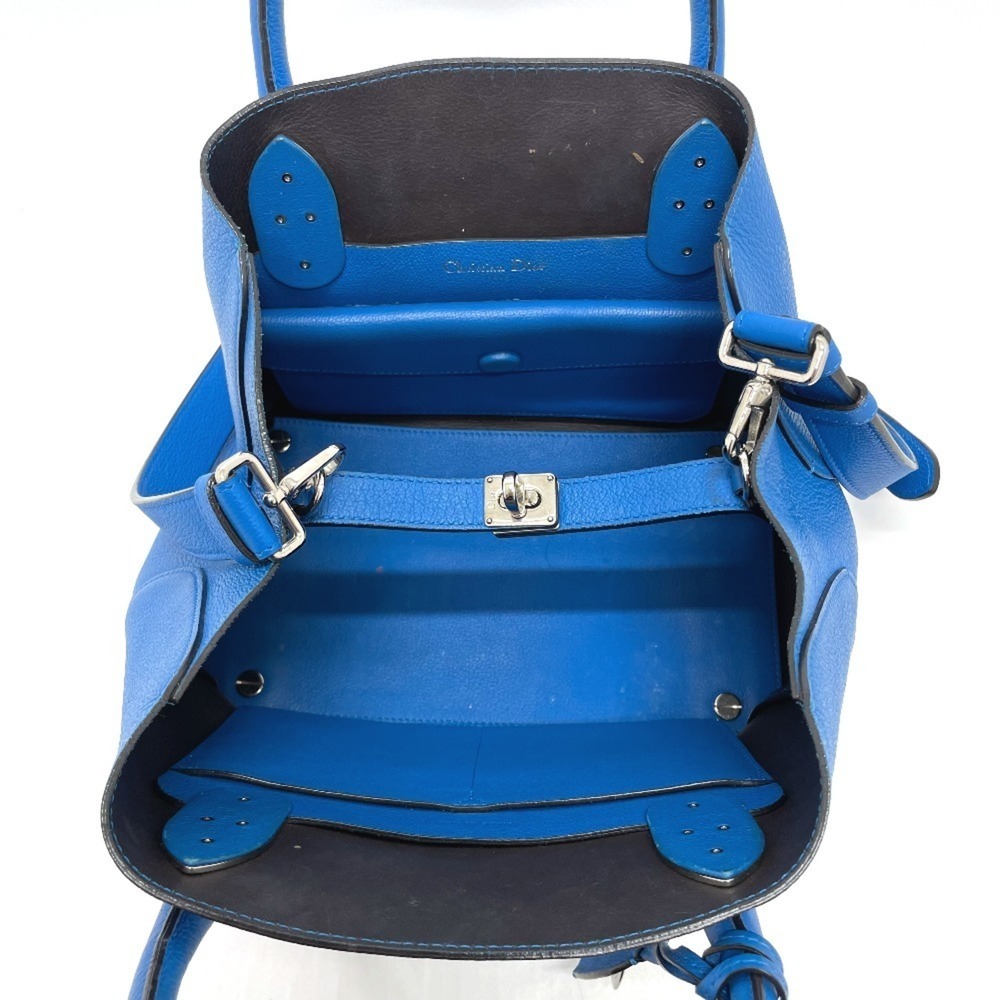 CHRISTIAN DIOR Blue Leather Shoulder Bag - Picture 11 of 16